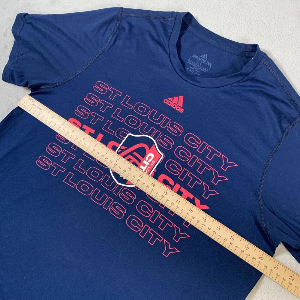 St Louis City SC Shirt Mens Large MLS Soccer Adidas AEROREADY Creator Tee 2020 - Picture 4 of 9